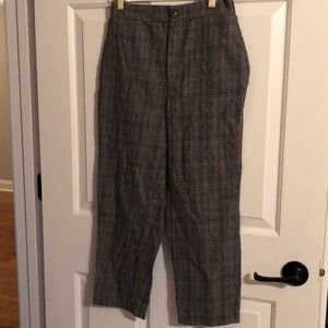AEO cropped pants. Plaid.